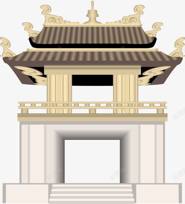 中国古代城楼建筑png免抠素材_88icon https://88icon.com 中国 中国古代 中国城楼 中国建筑 古代 古代建筑 城楼 建筑