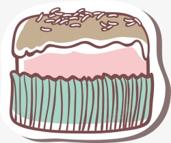 卡通手绘蛋糕矢量图素材
