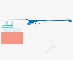 牙膏牙刷清洁牙齿素材