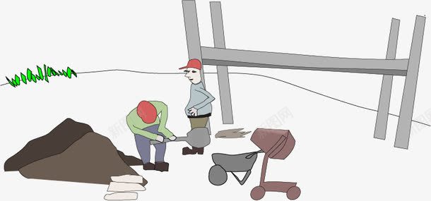 施工现场png免抠素材_88icon https://88icon.com 施工 施工现场