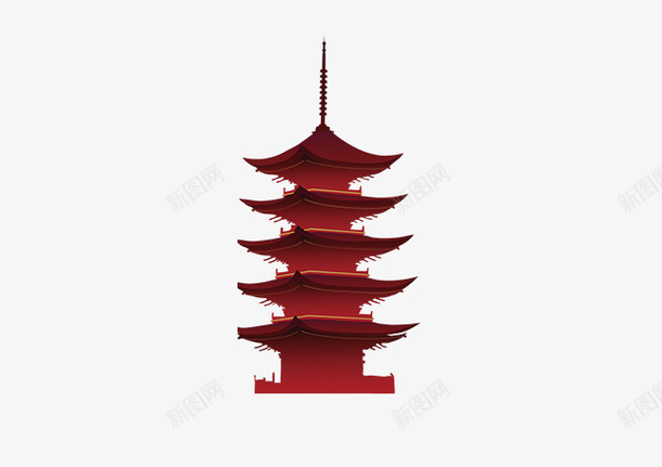 中国风宝塔装饰手绘png免抠素材_88icon https://88icon.com 中国风 宝塔 手绘 素材 装饰