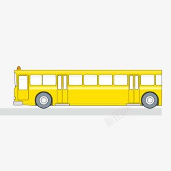 黄色公交车素材