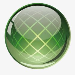 绿色玻璃质感圆形素材