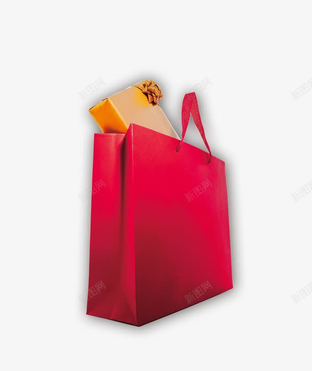 红色购物袋png免抠素材_88icon https://88icon.com 买东西 红色 袋子 购物 购物袋