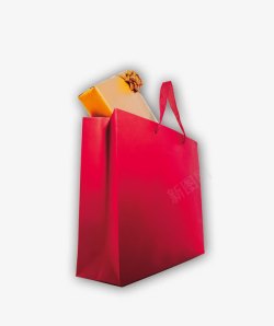 红色购物袋素材