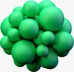手绘分子球矢量图素材