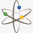 健康科学atomicon图标图标