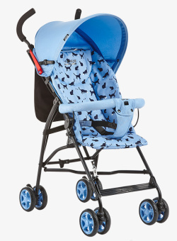 蓝色婴儿椅素材