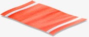 橙色柔软毛巾素材
