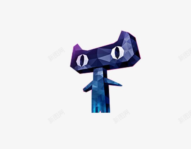 几何天猫png免抠素材_88icon https://88icon.com 几何图形 卡通猫 天猫 猫