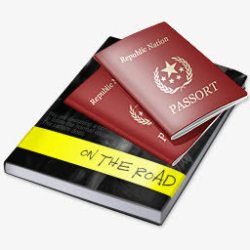 护照图案旅游素材