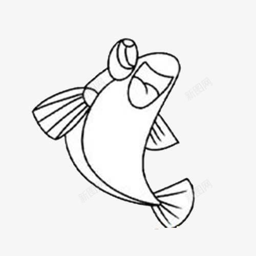 跳跃的鱼png免抠素材_88icon https://88icon.com 素描画 跳跃 跳跃的鱼 鱼 黑白色