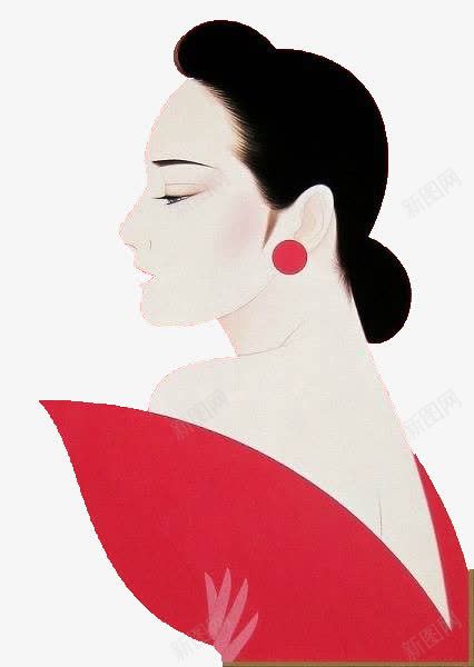 红色系中国女人png免抠素材_88icon https://88icon.com 女人中国风红色