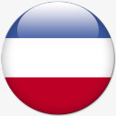 塞尔维亚黑山世界杯旗素材