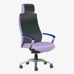 紫色办公椅座椅摇椅素材