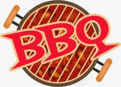 卡通bbq烤肉素材