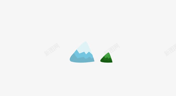 立体山png免抠素材_88icon https://88icon.com 绿色