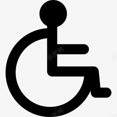 感棉轮椅标志图标图标