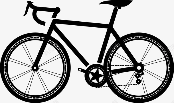 自行车插图矢量图图标图标