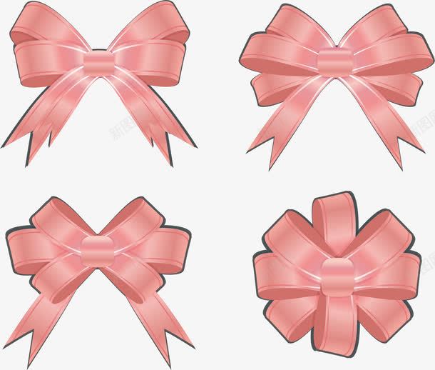 手绘粉色蝴蝶结png免抠素材_88icon https://88icon.com 手绘 粉色拉花 粉色蝴蝶结