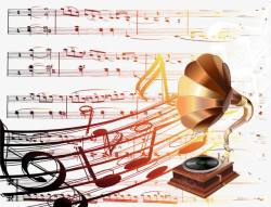 古典音乐留声机素材