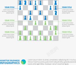 国际象棋棋盘图表素材