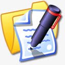 文件夹黄色的文件文件纸iCan素材