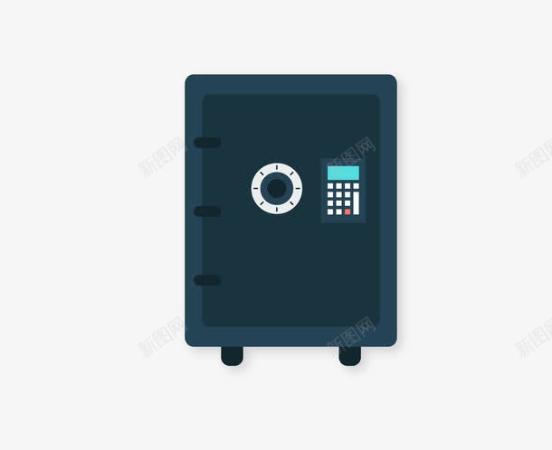 卡通保险箱png免抠素材_88icon https://88icon.com 保险箱 卡通