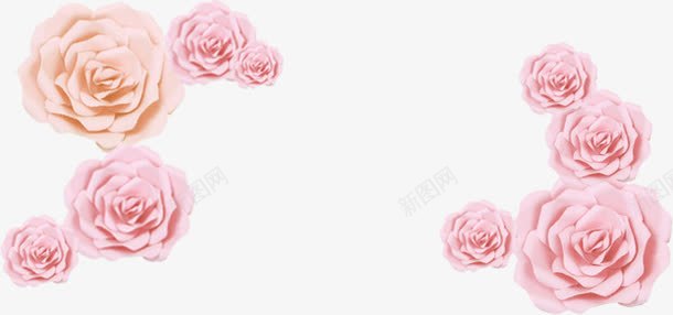 粉色玫瑰婚礼签到区png免抠素材_88icon https://88icon.com 婚礼 玫瑰 签到 粉色