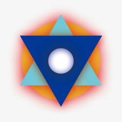 科技三角圆几何图形素材