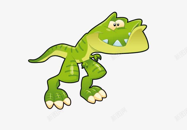 卡通绿色恐龙png免抠素材_88icon https://88icon.com 卡通恐龙 恐龙素材 矢量恐龙 绿色恐龙