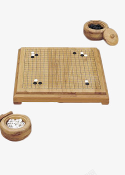 黄色简约围棋装饰图案素材