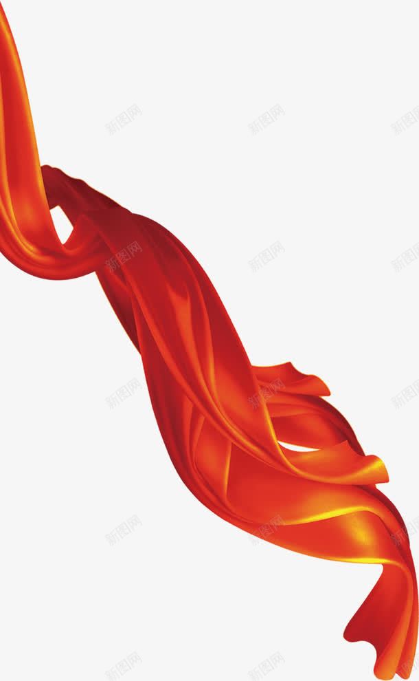 活动海报红色效果彩带png免抠素材_88icon https://88icon.com 彩带 效果 活动 海报 红色