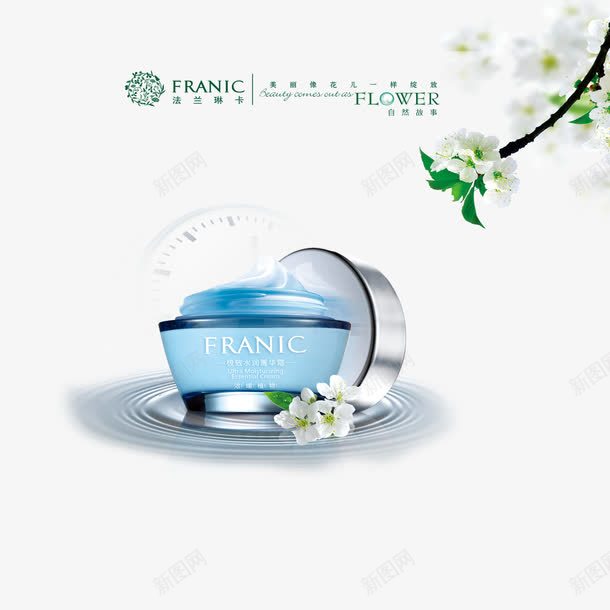 化妆用品png免抠素材_88icon https://88icon.com 化妆用品 水纹 素雅 花朵