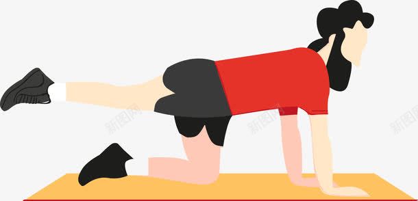 瑜伽动作png免抠素材_88icon https://88icon.com 卡通手绘 康复训练 热身运动 理疗 瑜伽 瑜伽垫 运动康复