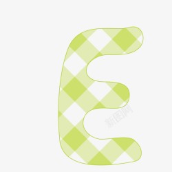 彩色布艺纽扣字母素材