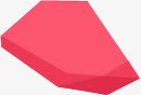 红色几何立体618年中大促素材