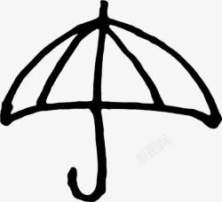 伞型艺术手绘伞高清图片