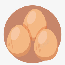 扁平鸡蛋矢量图素材