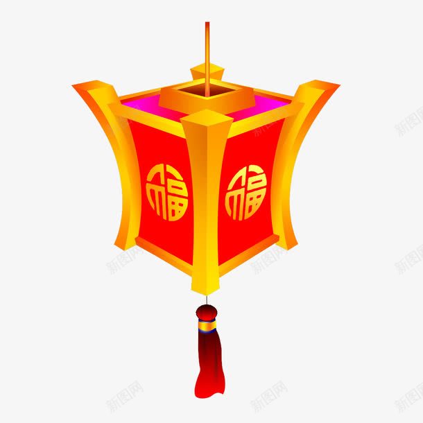 红色灯笼png免抠素材_88icon https://88icon.com 中国风 流苏 灯笼 节日