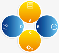 圆形PPT元素矢量图素材