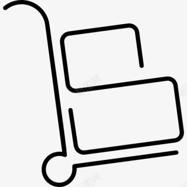 物流运输工具盒超薄图标图标