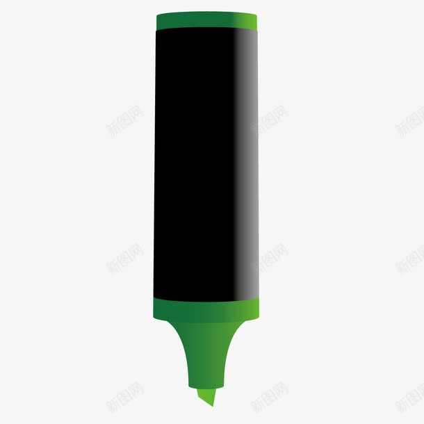 马克笔png免抠素材_88icon https://88icon.com 3D 立体 绿色 记号笔