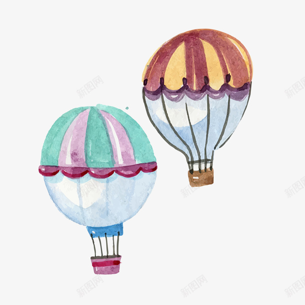 卡通手绘彩绘热气球png免抠素材_88icon https://88icon.com 卡通 孔中 彩绘 彩色 手绘 热气球