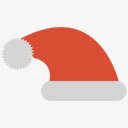 冬天圣诞帽卡通圣诞帽图标图标
