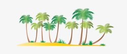 沙滩椰子树素材