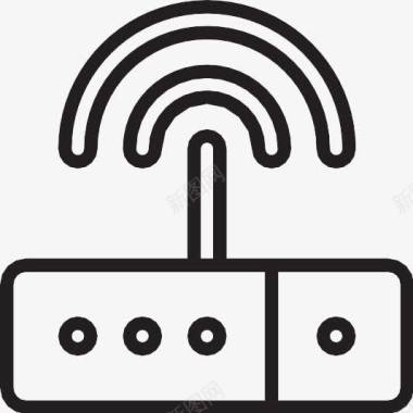 分发线调制解调器100响应线图标图标