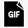 文件格式GIF简单的黑色iph图标图标
