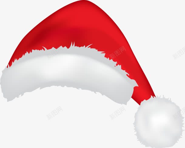 圣诞节红色圣诞帽png免抠素材_88icon https://88icon.com 冬天帽子 冬季帽子 圣诞节帽子 温暖帽子 白色毛球 红色圣诞帽