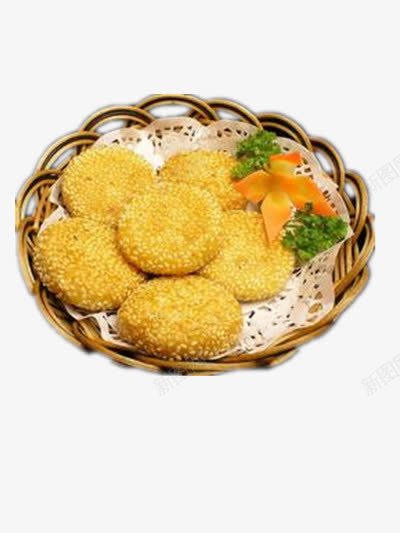 芝麻饼png免抠素材_88icon https://88icon.com 油炸物 油炸饼 甜食 白芝麻 篮子 食物